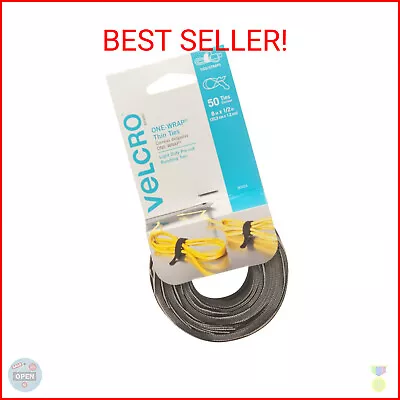 VELCRO Brand ONE WRAP Thin Ties | Strong & Reusable | Perfect For Fastening Wire • $8.98