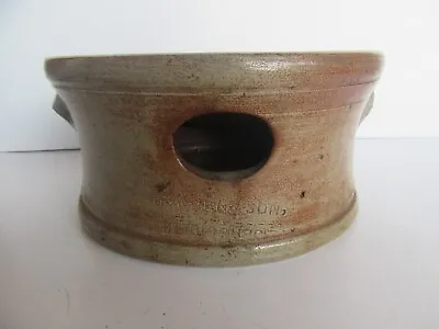 Antique 19th Century F H Cowden Harrisburg Stoneware Spittoon • $89.95