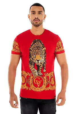 Men AVENUE GEORGE V PARIS Leopard T-Shirt • $59.50