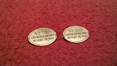 Mth Lionel Pre War Std Gauge - 212 Gondola Number Board Plates - Good Tabs • $9.71