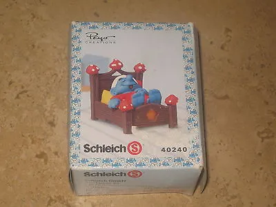 £39.74 • Buy Schleich Peyo Creations 40240  Smurf  In Bed Sleeping Made In 2007!!  Νew!!!