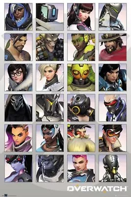 $12.95 • Buy Overwatch - Character Portraits POSTER 61x91cm NEW