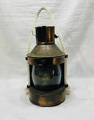 Vintage/Antique Masthead Marine Metal & Copper Signal Light Ship Lantern 9” • $98