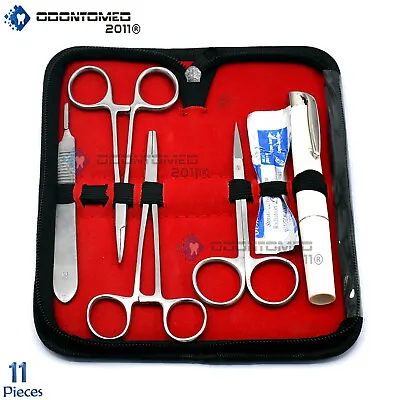 Army Surgical Kit - Sutures Scalpel Hemostats - Military First Aid DS-1369 • $19.90