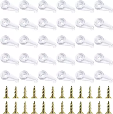 120 Pack Glass Retainer Clips Kit With Screws Glass Panel Retainer Clips 4 Mm  • £15.28