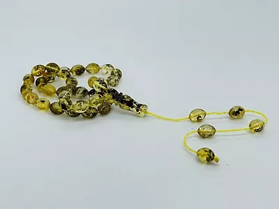 Natural Baltic Amber Islamic Prayer Beads For 33 Beads 86 Grams • $1