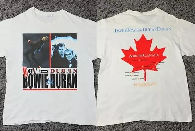 '''David Bowie''' & '''Duran Duran''' Summer Tour 1987 T-Shirt • $24.99