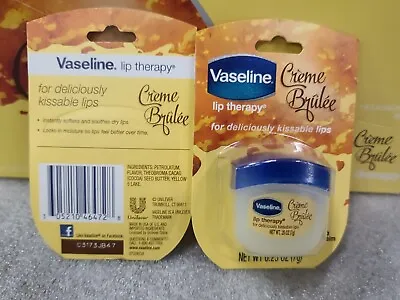 Case Of 8 Vaseline Lip Therapy Creme Brulee Mini White Advanced Moisturizer • $21.87