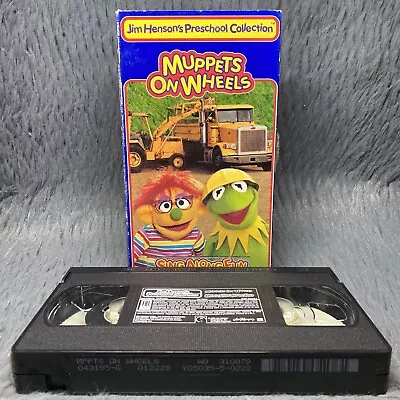 Muppets On Wheels VHS Tape 1995 Jim Henson’s Preschool Children Sing Along Fun • $13.99