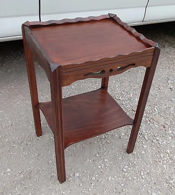 Mid Century Mahogany Carolina End Table   (ET476) • $249