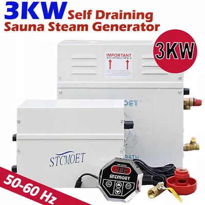 Generador De Vapor Para Sauna Steam De Vapor 3KW Self-Draining Steam Generator • $250.65