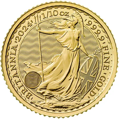 2024 Great Britain Gold Britannia £10 1/10 Oz - BU • $270.04