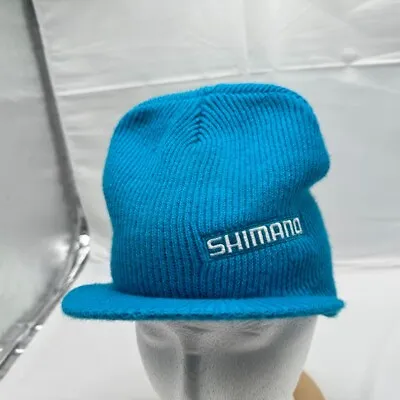 Shimano Beanie Hat Cap W/ Visor Blue • $12.74