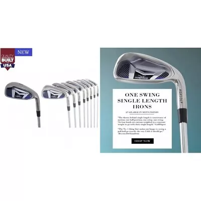 $219.95 • Buy Agxgolf All Graphite Ladies One Swing Same Length Irons Set 4, 5, 6, 7,8,9,pw