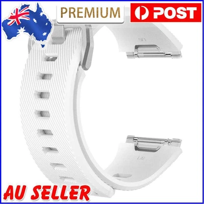 $8.93 • Buy Soft Silicone Sport Watch Band Strap For Fitbit Ionic Bracelet(White S) AU