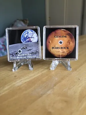 Moon Rock And Mars Rock ￼Meteorite Collection • $79.99