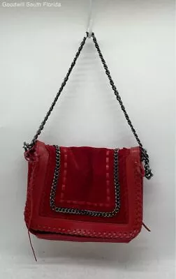 Zara Womens Red Chain Shoulder Strap Tassel Braided Evening Crossbody Bag • $12.99