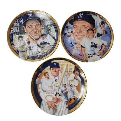 Babe Ruth -Lou Gehrig -Mickey Mantle | Lot Of (3) Plates The Hamilton Collection • $35