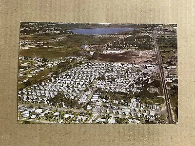 Postcard Lakeland FL Woodall Mobile Home Village Aerial View Vintage Roadside • $2.29
