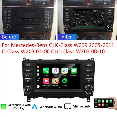 7  Android 11 Stereo Radio GPS 2+32GB For Mercedes C-Class W203 CLK W209 Carplay • $182.60