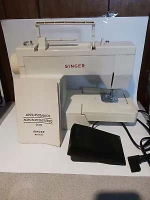 Singer Merritt Sewing Machine Model 4525 Working Condition W Manual & Foot Pedal • $90