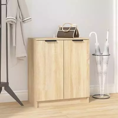 Wooden Shoe Cabinet Sideboard Hallway Bedroom Shoe Storage Organiser Cupboard • £54.95