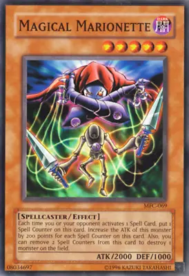 Yugioh! LP Magical Marionette - MFC-069 - Common - Unlimited Edition Lightly Pla • $0.99