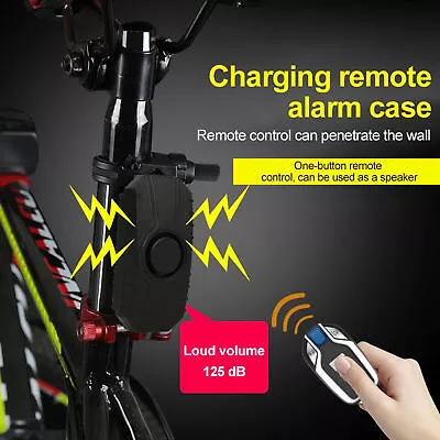 Multipurpose Wireless Bicycle Alarm With Remote Vibration Motion Sensor Scooter • $23.56