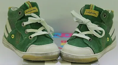 Babybotte 'aragorn' Green Leather Unisex Casual Shoes Uk 6 Eu 23 • £10