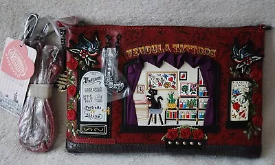 VENDULA Tatoo Studio Pouch Bag Crossbody Shoulder 28x18cm BNWT & Dust Bag • £45