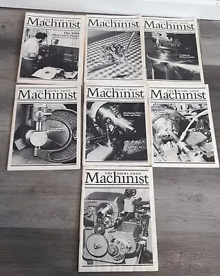 7 The Home Shop Machinist Magazine Lot 1984 Metal Work Metalworking 80s  • $19.99