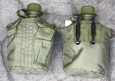G.i. Canteen Water Bottle & Cover - 1 Litre Plastic Military Style New Made • $18.99