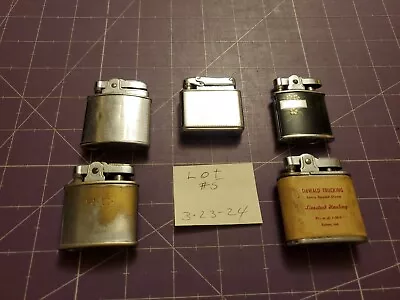 Vintage Cigarette Lighter Lot Of 5/Lot 5 1949 Ronson Princess Hilton Colibri  • $24.99