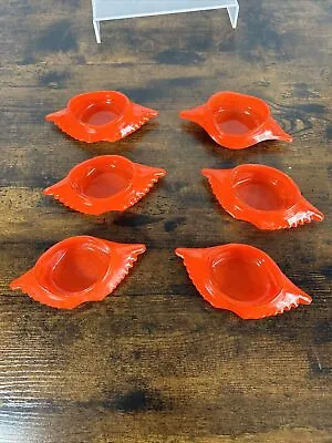 Vintage McKee Glass Co. JeannettePA Set Of 6 Crab Shell Baking Dishes • $42.95