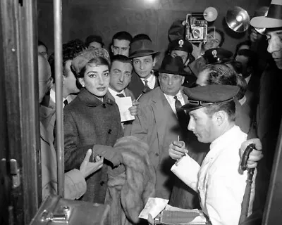8x10 Print Maria Callas Surrounded By Newsmen Rome #AAMC • $15.99