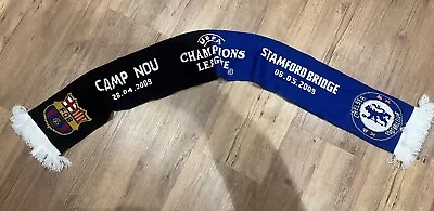 Barcelona Vs Chelsea Champions League 2009 Half & Half Scarf • £6