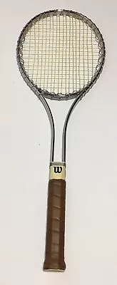 Vintage Wilson T2000 Steel Tennis Racket Medium 4 5/8 Made In USA • $24.99