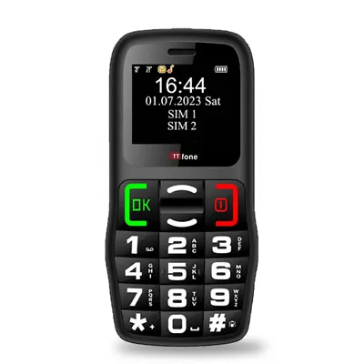 TTfone TT220 Big Button Basic Senior Cheap SOS Emergency Mobile Phone Simple • £27.98