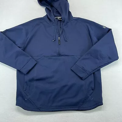 Under Armour Hoodie Large Men's Anorak 1/4 Zip Performance Blend *Flaw* • $17.99