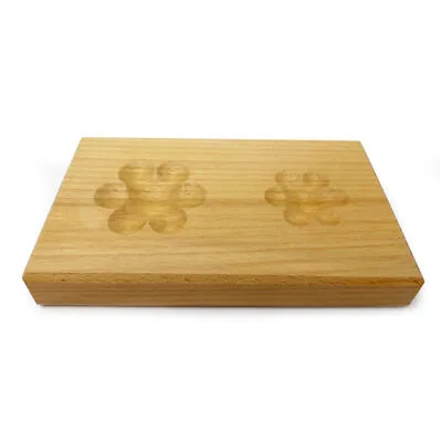 Flower Shaped Wood Dapping Block Jewellery Metal Wooden Forming Shaping Block • £19.95