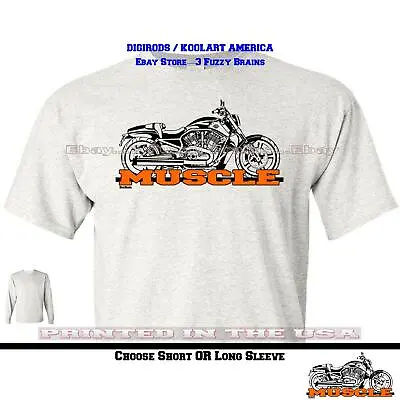 $21.95 • Buy Harley Davidson V-Rod V Rod Muscle Motorcycle DigiRods Koolart Cartoon T Shirt 