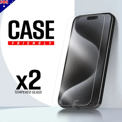 2xTempered Glass Screen Protector For IPhone 15 14 Plus 13 12 11 Pro XS Max XR • $4.79