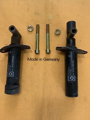 Bmw E30 Oem Front Plastic Bumpers Shocks W/ New Bolts & Washers Left & Right Set • $350