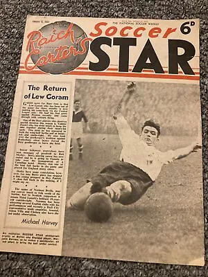 Raich Carters Soccer Star Magazine - 15 /1/1955 The Gil Merrick Story • £3