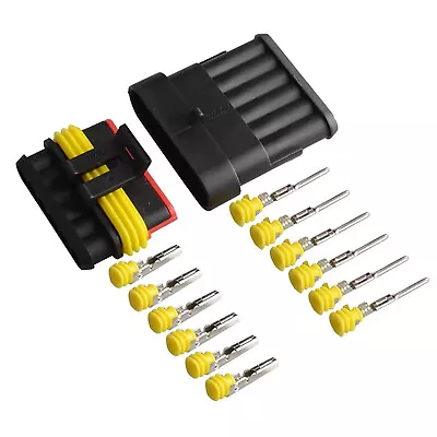 Tyco AMP Electrical Waterproof Connector Kit 1 2 3 4 5 6 Pin Way Super Seal Car • £127.86