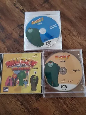 Muzzy 4 Piece Lot At The Seaside New Sealed Game German Parts 1 - 3 English DVD • $14.73