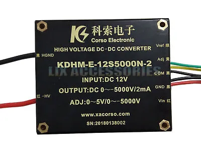High Voltage Power Supply Module 5000V2mA DC Adjustable Voltage Regulator • $416