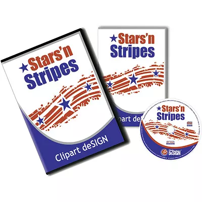 Patriotic-star-stripes Vinyl Cutter Plotter Images-vector Clip Art Cd • $29.99