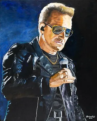 Bono From U2 Acrylic Painting On Canvas • $208