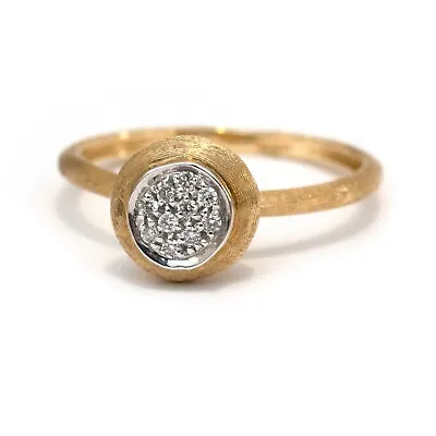 New Marco Bicego Jaipur Yellow 18K Gold And Diamond Ring Size 7.5 • $1350